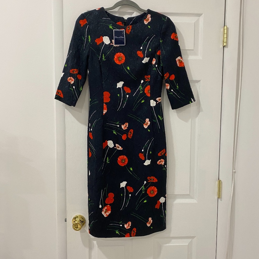 Oscar de la Renta  Fall 2017 Floral Dress , Belt